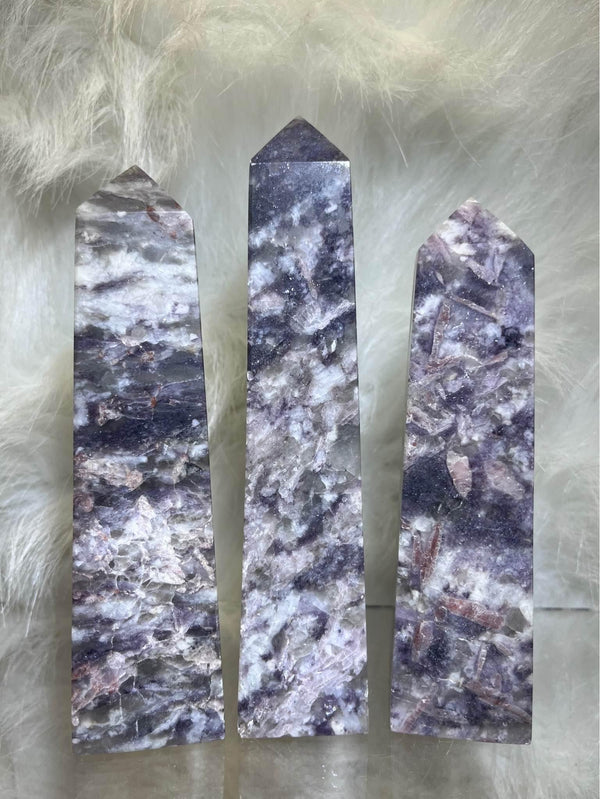 Purple Mica & Pink Tourmaline