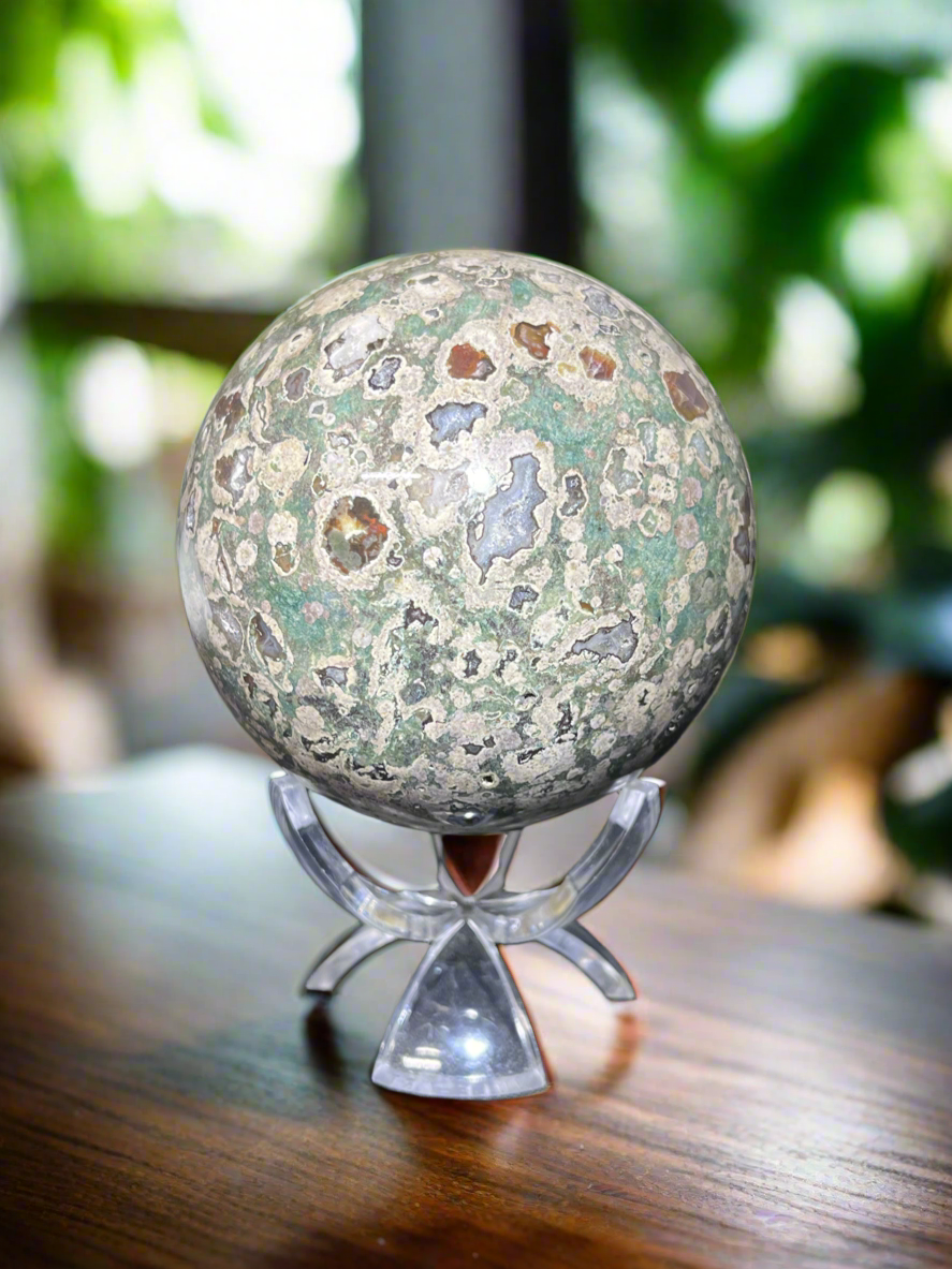 Rainforest Jasper Sphere