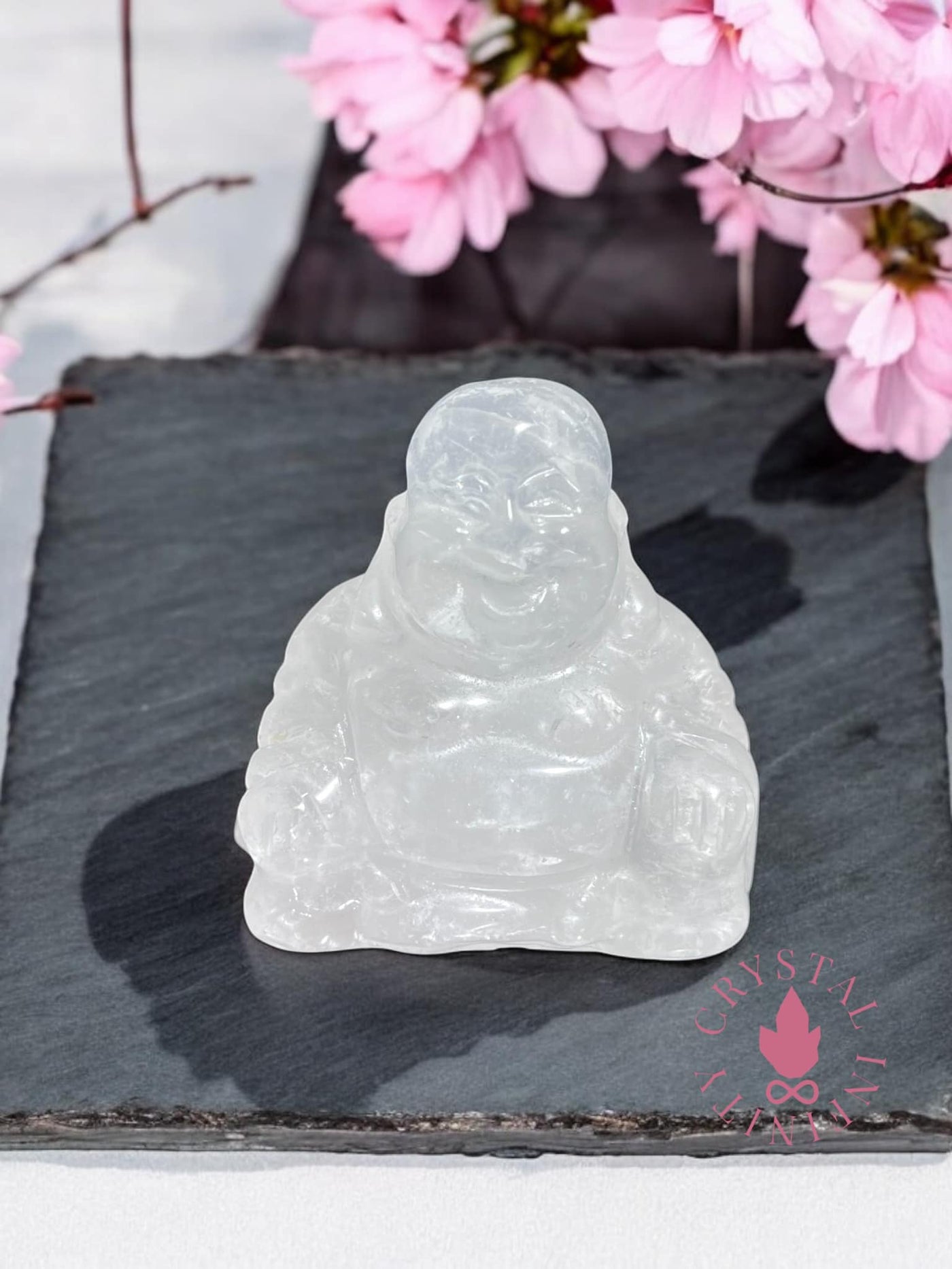 Clear Quartz Buddha Limited Edition Carving