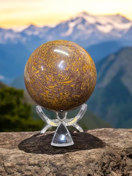 Calligraphy Jasper Sphere