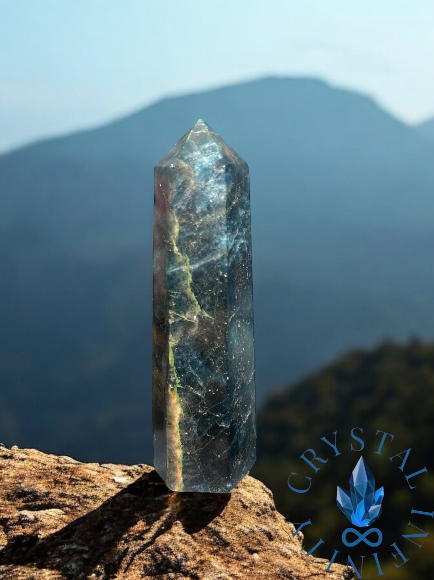 Blue Apatite Point