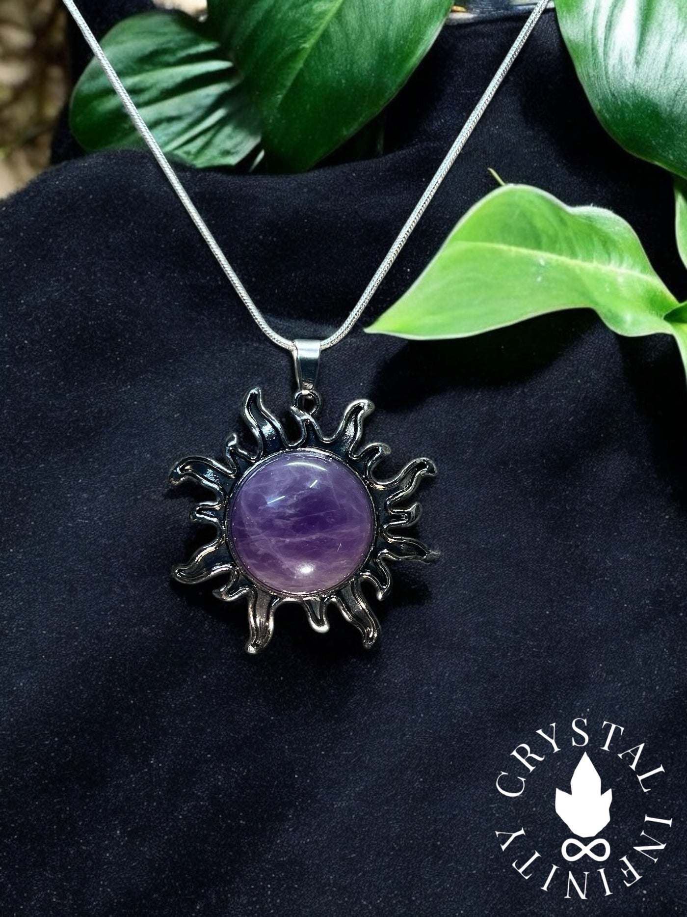 Amethyst Sun Necklace