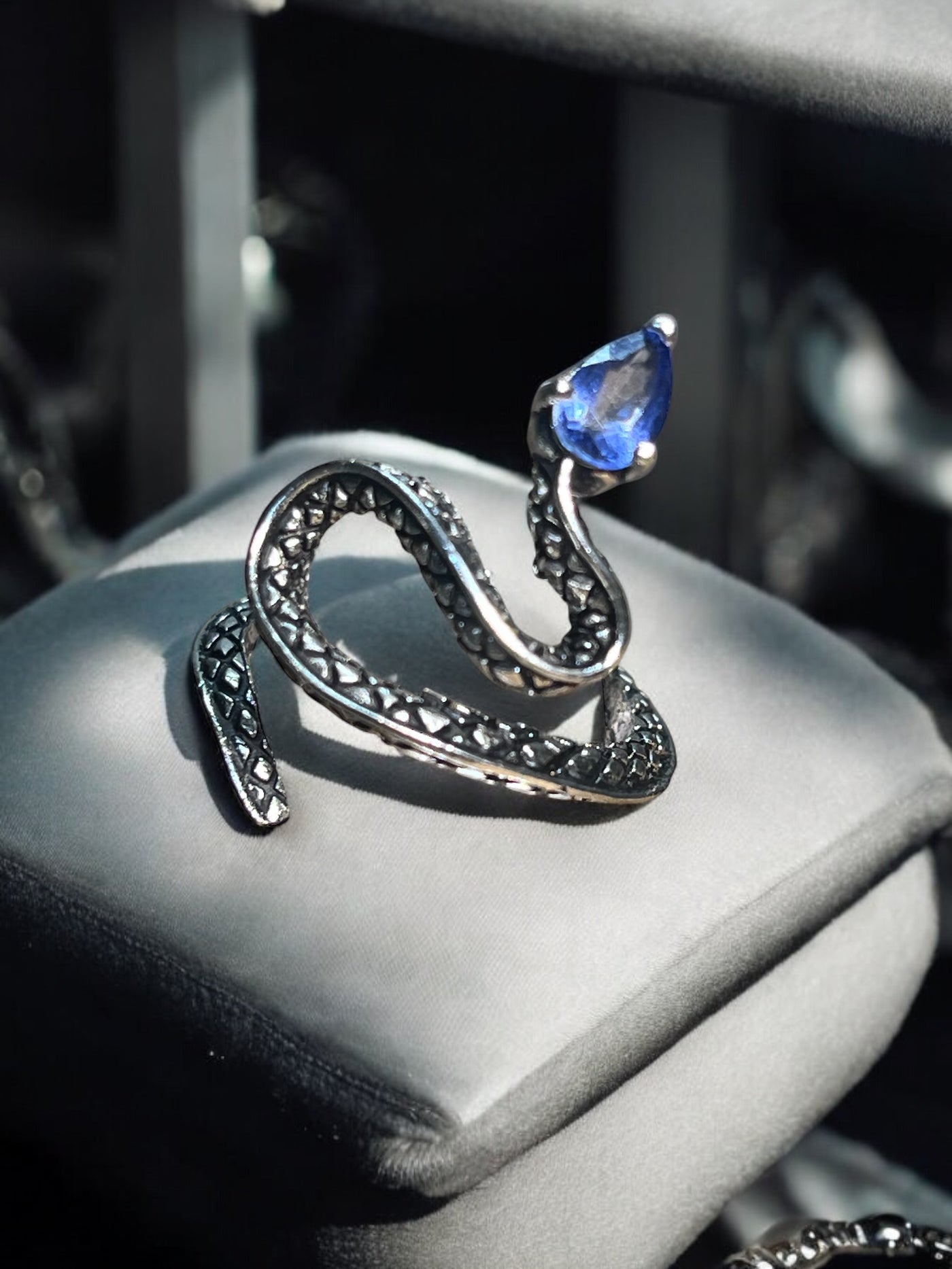 Topaz Snake Ring