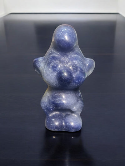 Blue Aventurine Nostalgic Blue Character Carving