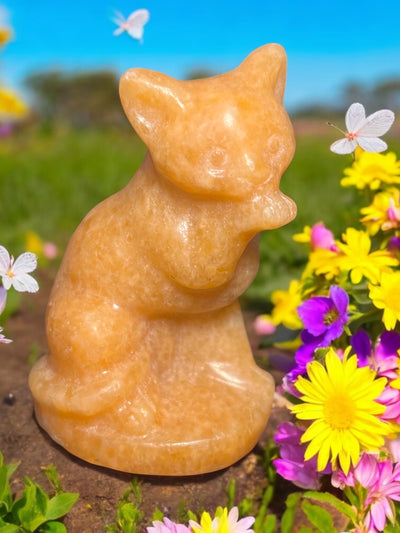 Sunstone Kitty Carving