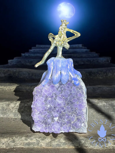 Amethyst Druzy Princess Limited Edition Carving