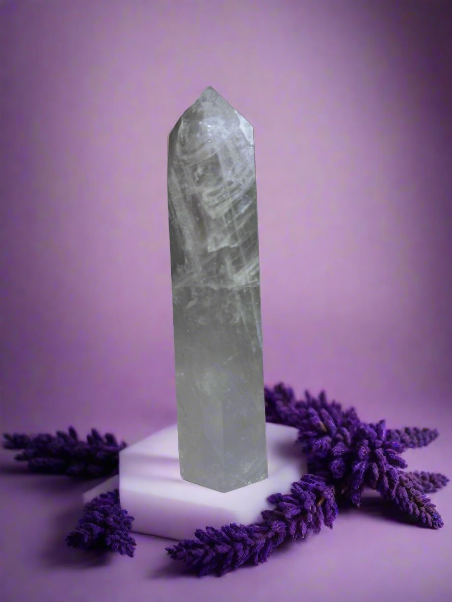 Lavender Rose Quartz Point