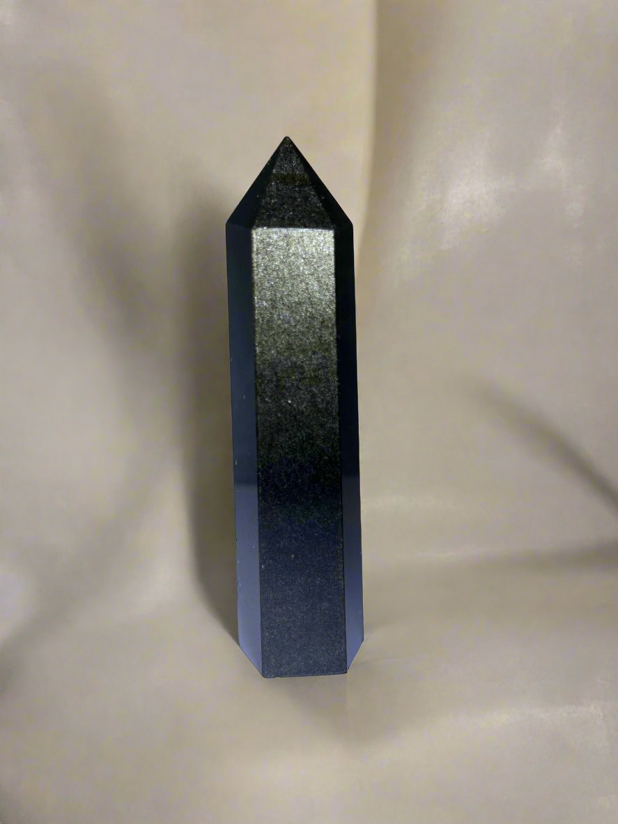 Golden Sheen Obsidian Points