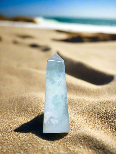 Aqua Blue Calcite Points