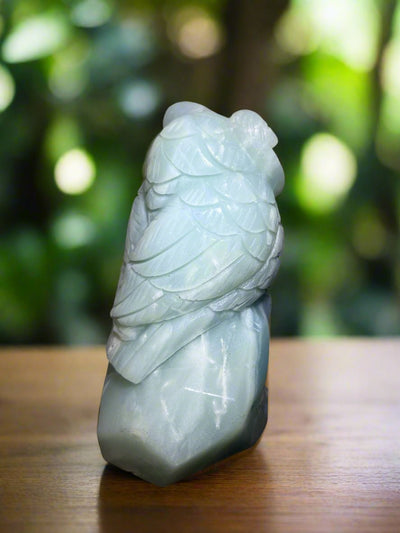 Caribbean Calcite Owl Limited Edition Carving