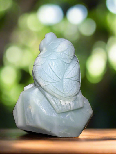 Caribbean Calcite Owl Limited Edition Carving