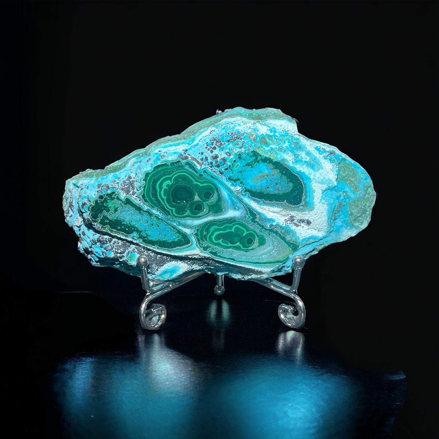 Chrysocolla and Malachite Specimen