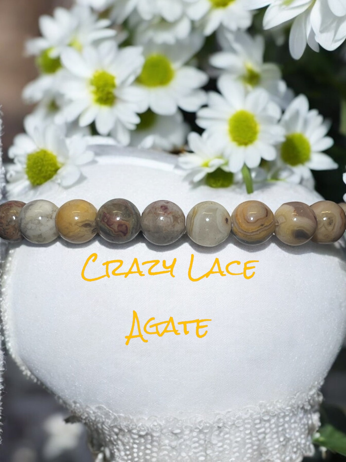 Crazy Lace Agate Bracelet