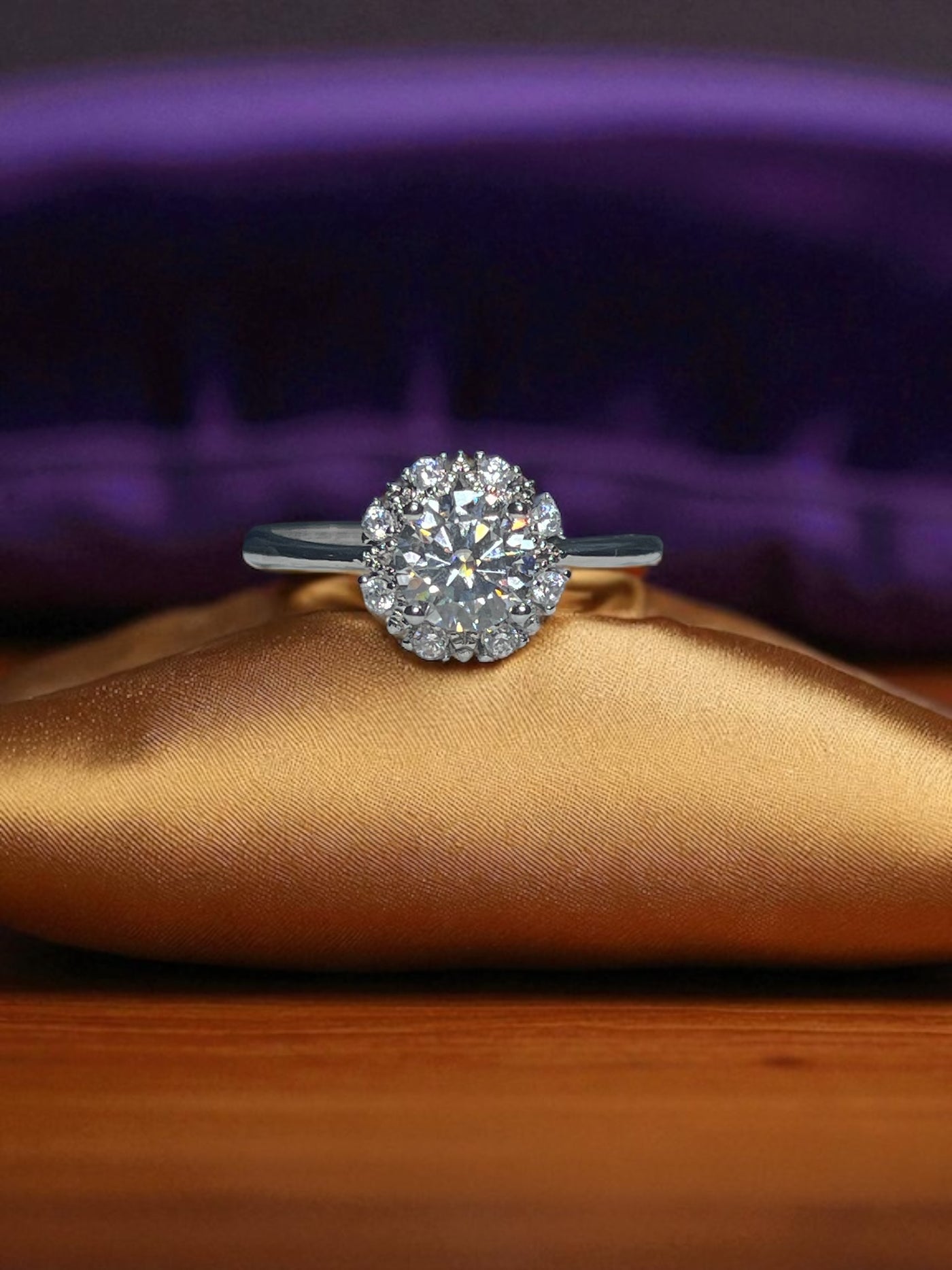 Moissanite Gemstone Ring