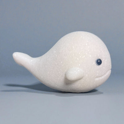 White Jade Whale Carving