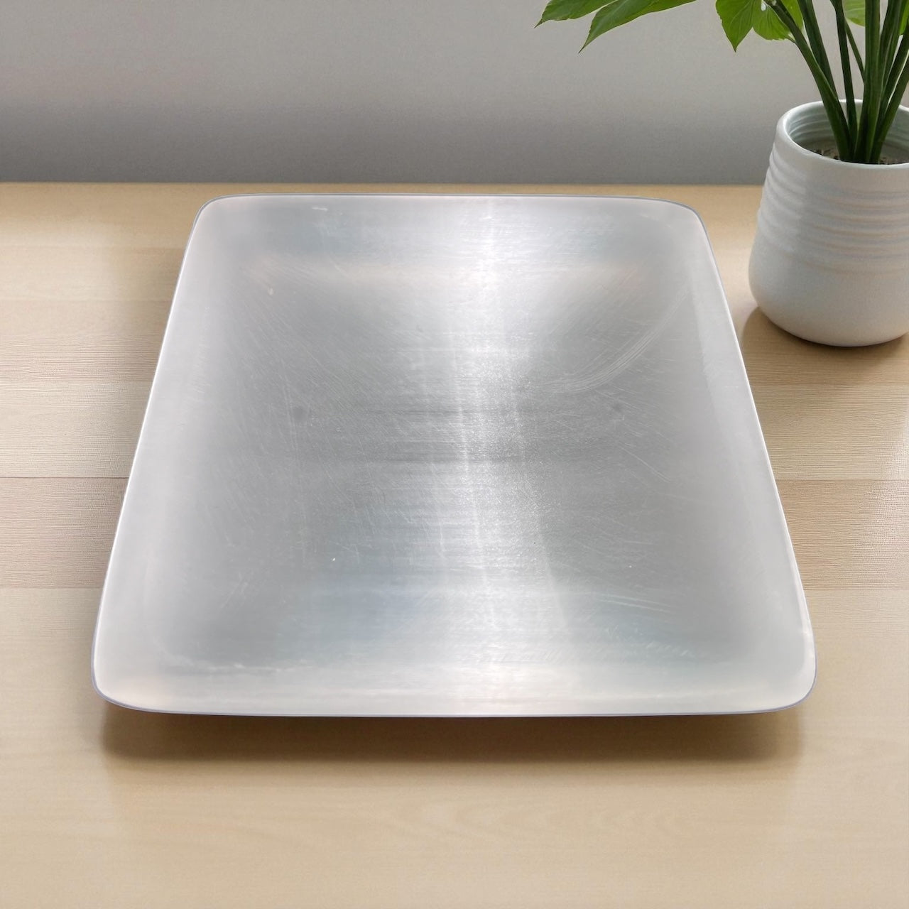 Satin Spar/Selenite Square Bowl