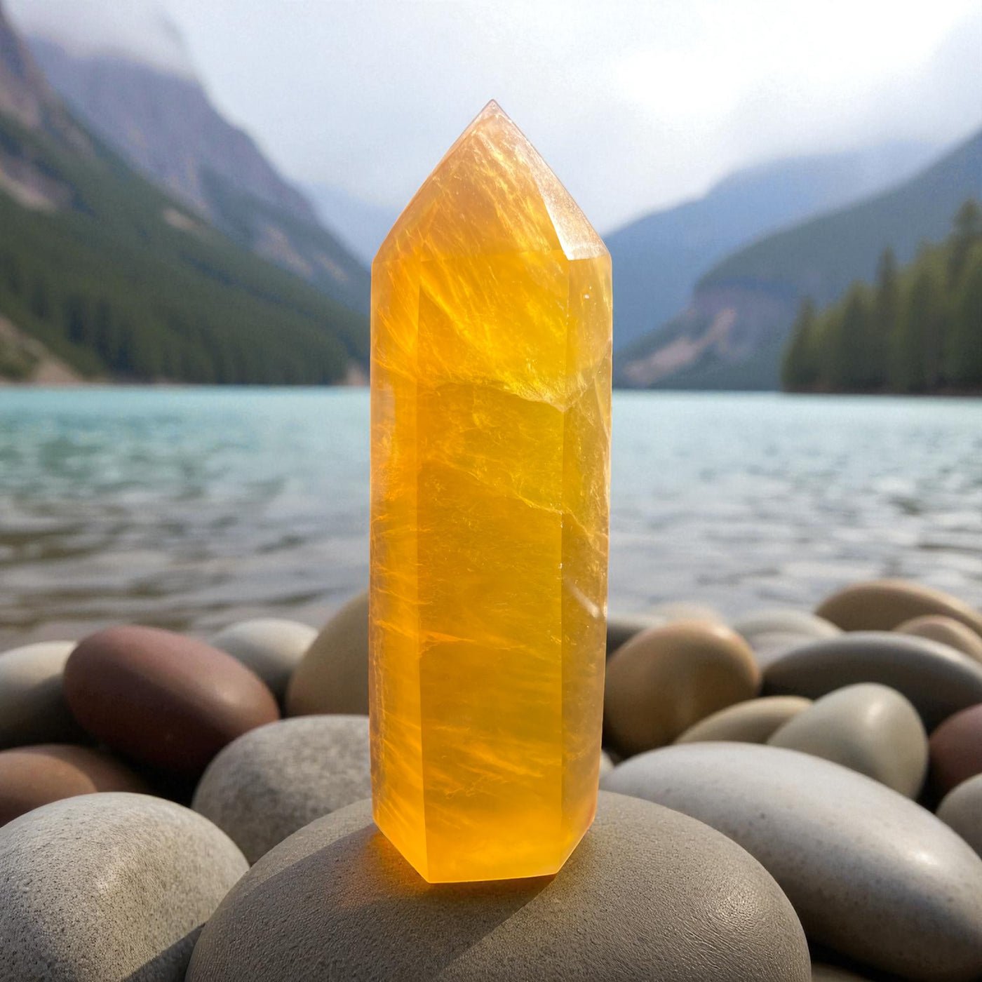 Yellow Fluorite Tower