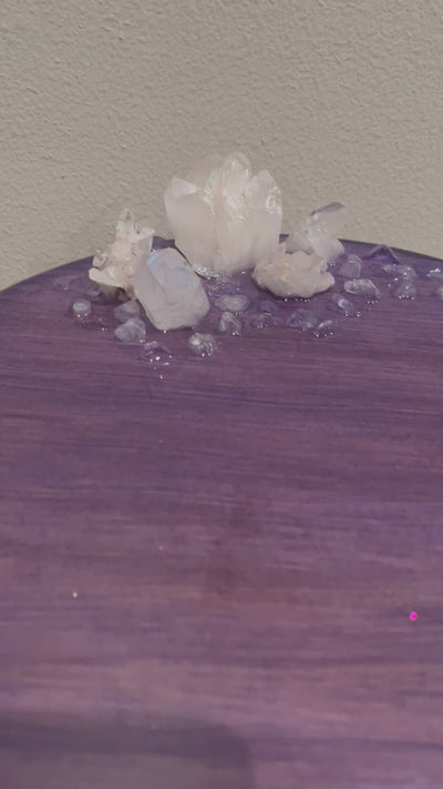 Clear Quartz Handmade Crystal Accent Table Metaphysical Supply