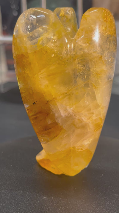 Golden Healer Angel Carving