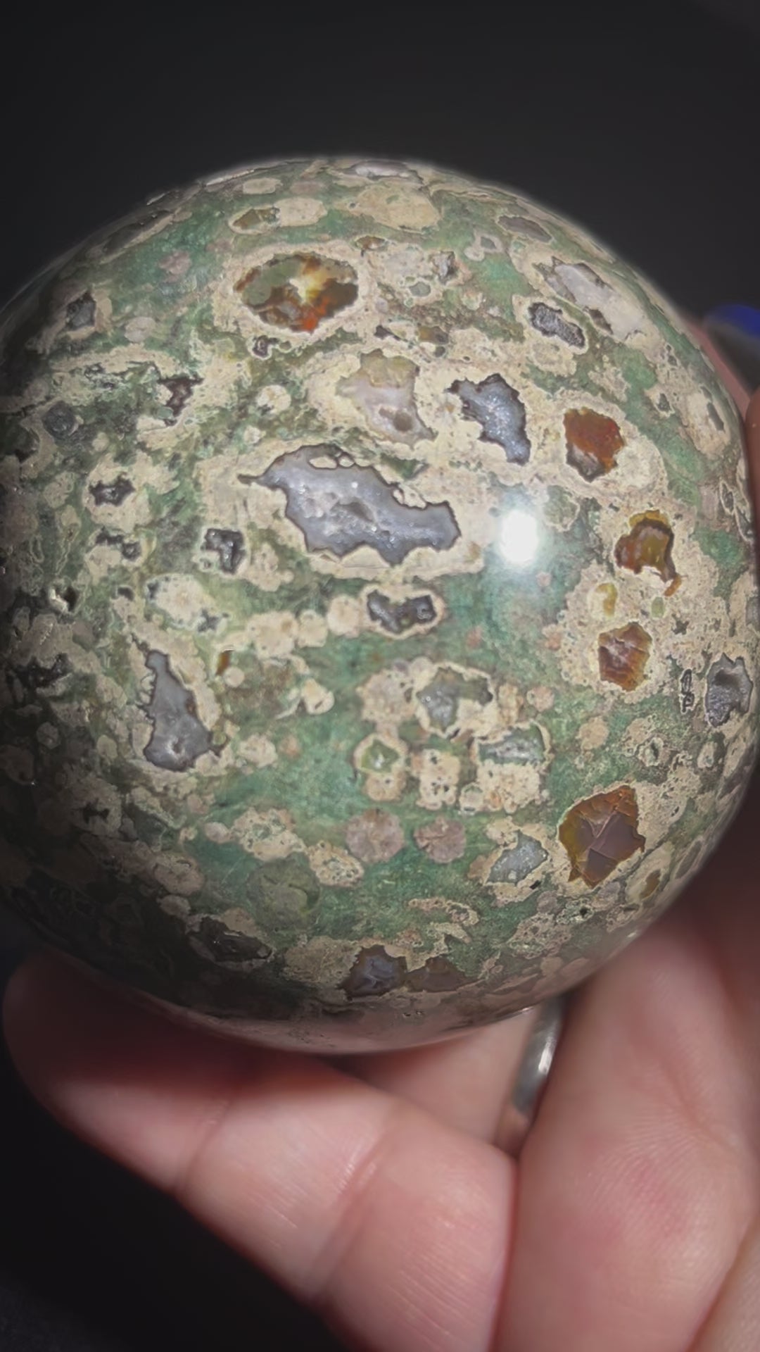 Rainforest Jasper Sphere