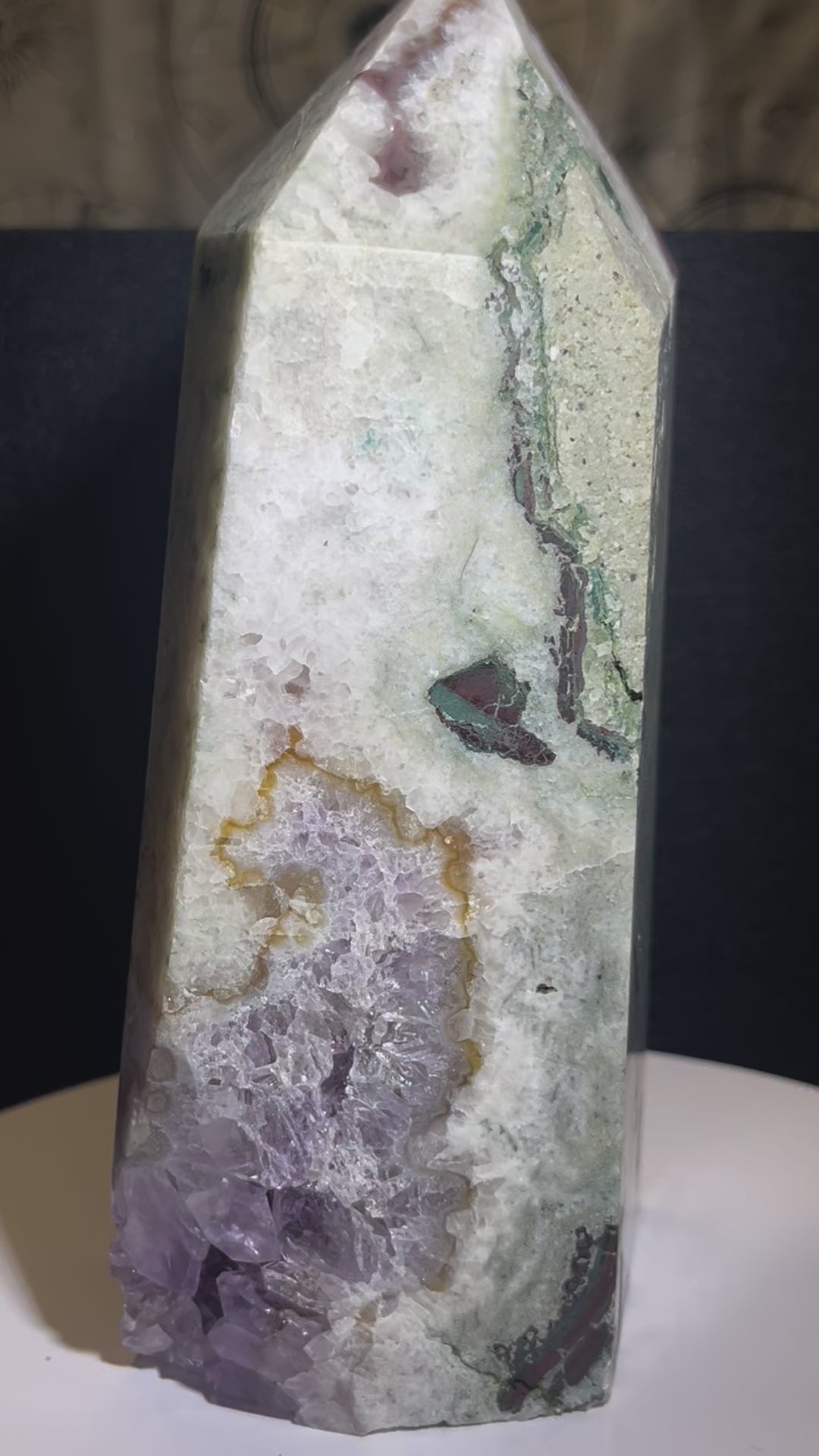 Amethyst Druzy Tower