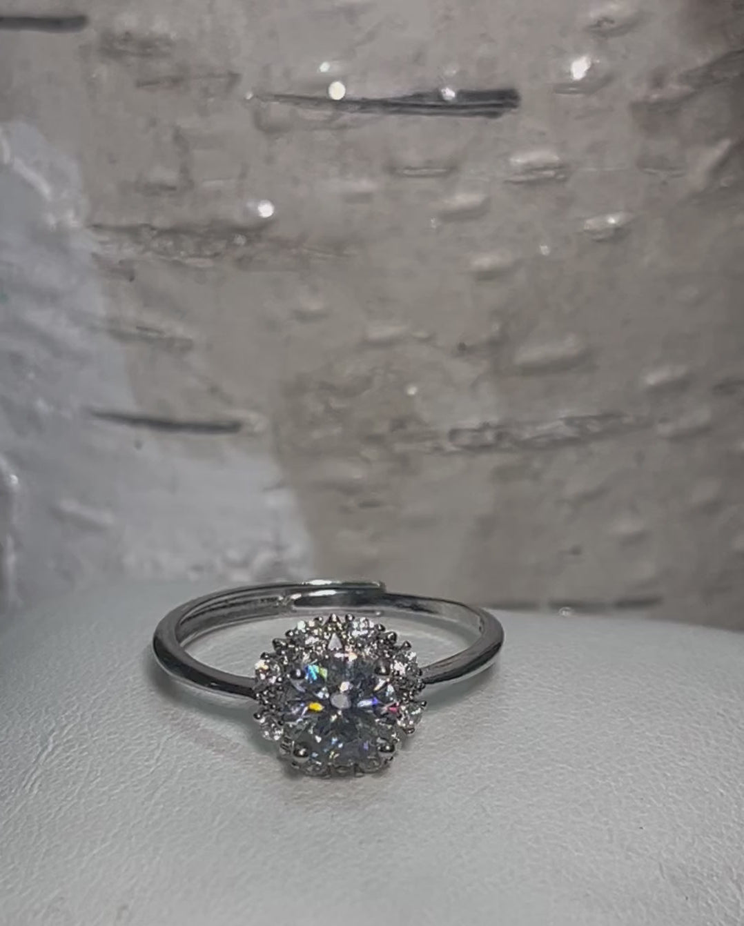 Moissanite Gemstone Ring