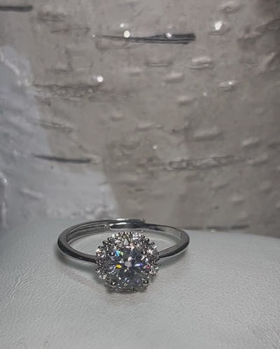 Moissanite Gemstone Ring
