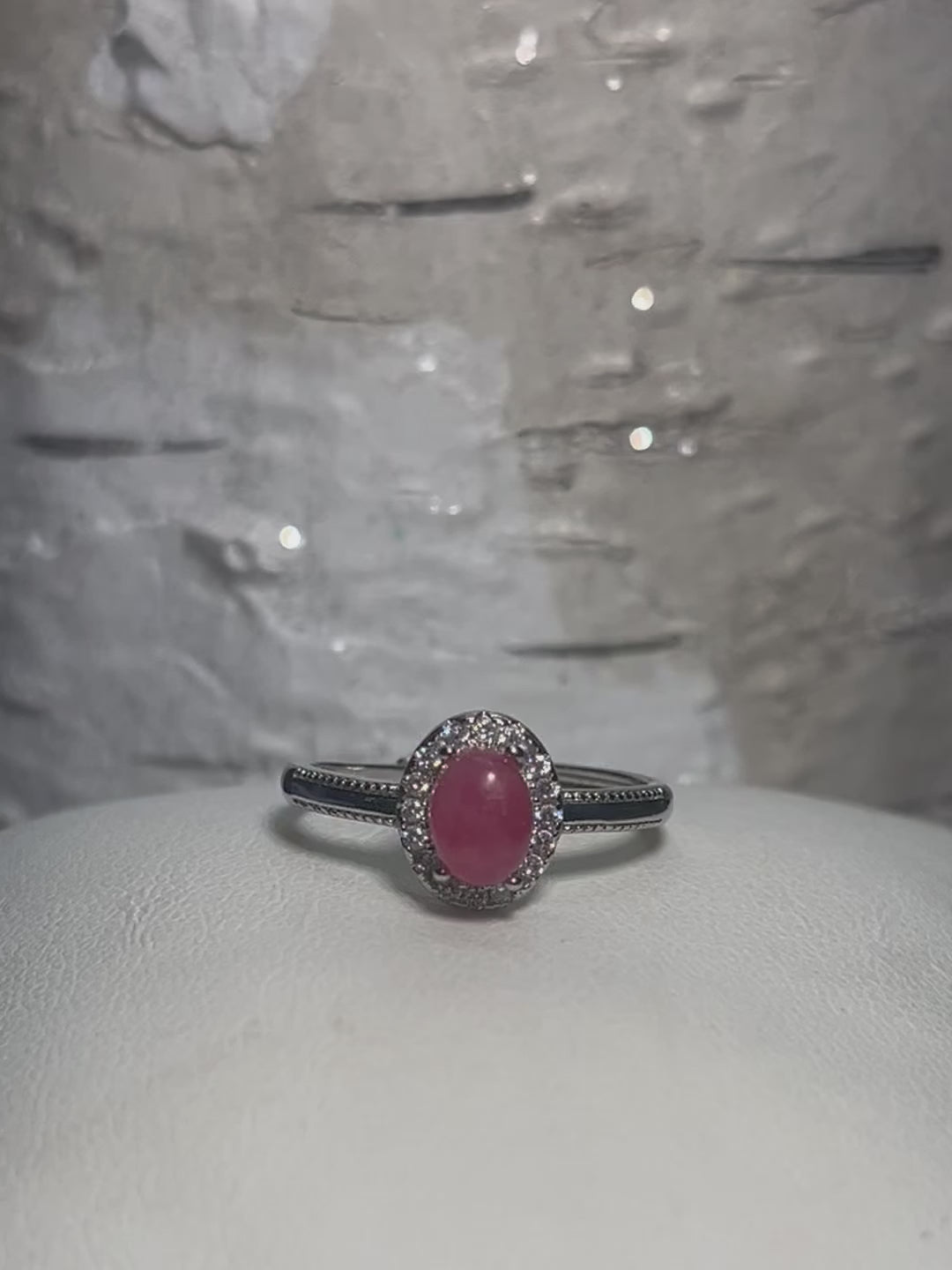 Rhodonite Gemstone Ring