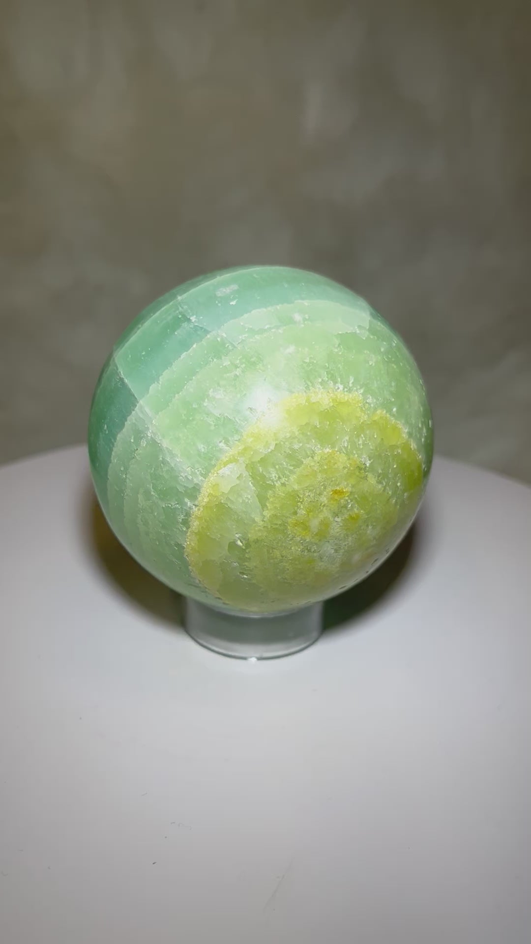 Pistachio Calcite Sphere