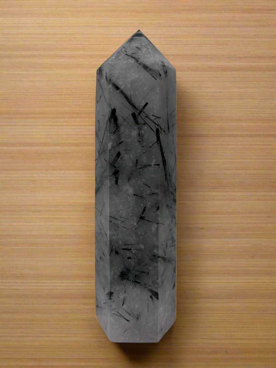 Tourmaline in Quartz Crystal Tower