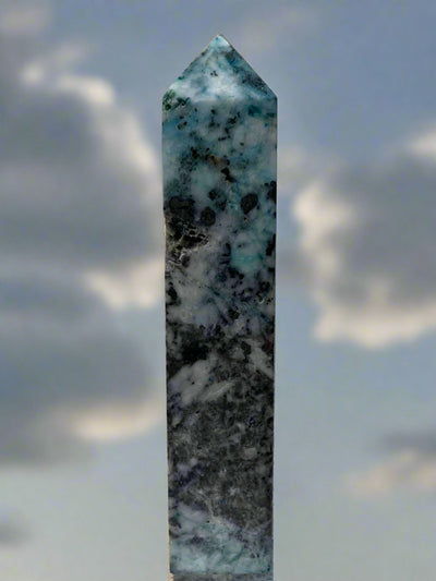 Phoenix Stone Jasper Crystal Tower