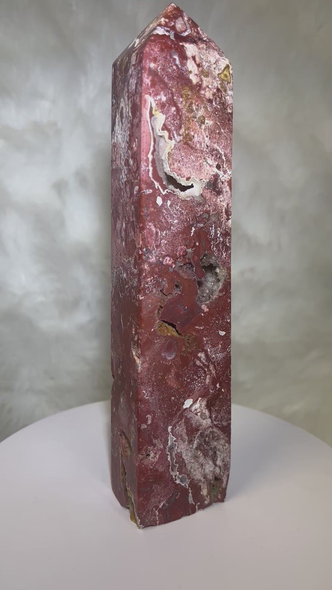 Indonesian Agate Tower with Druzy