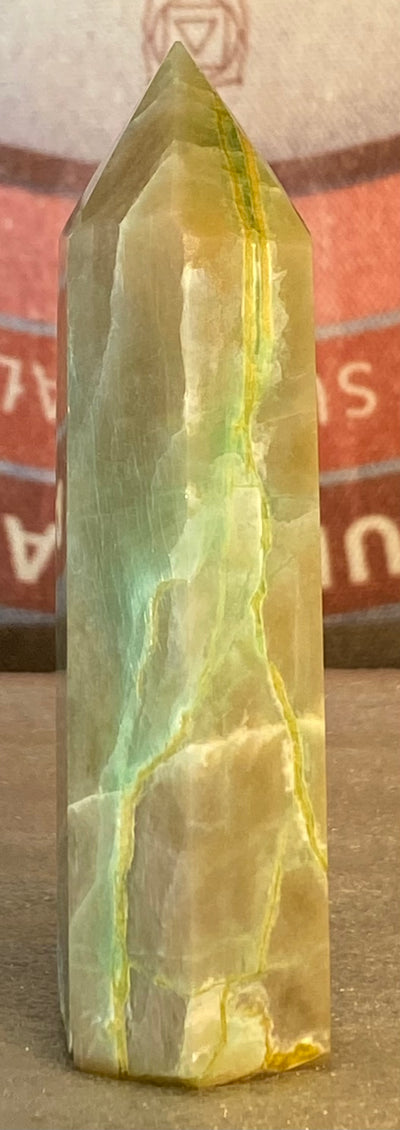 Green Moonstone Points