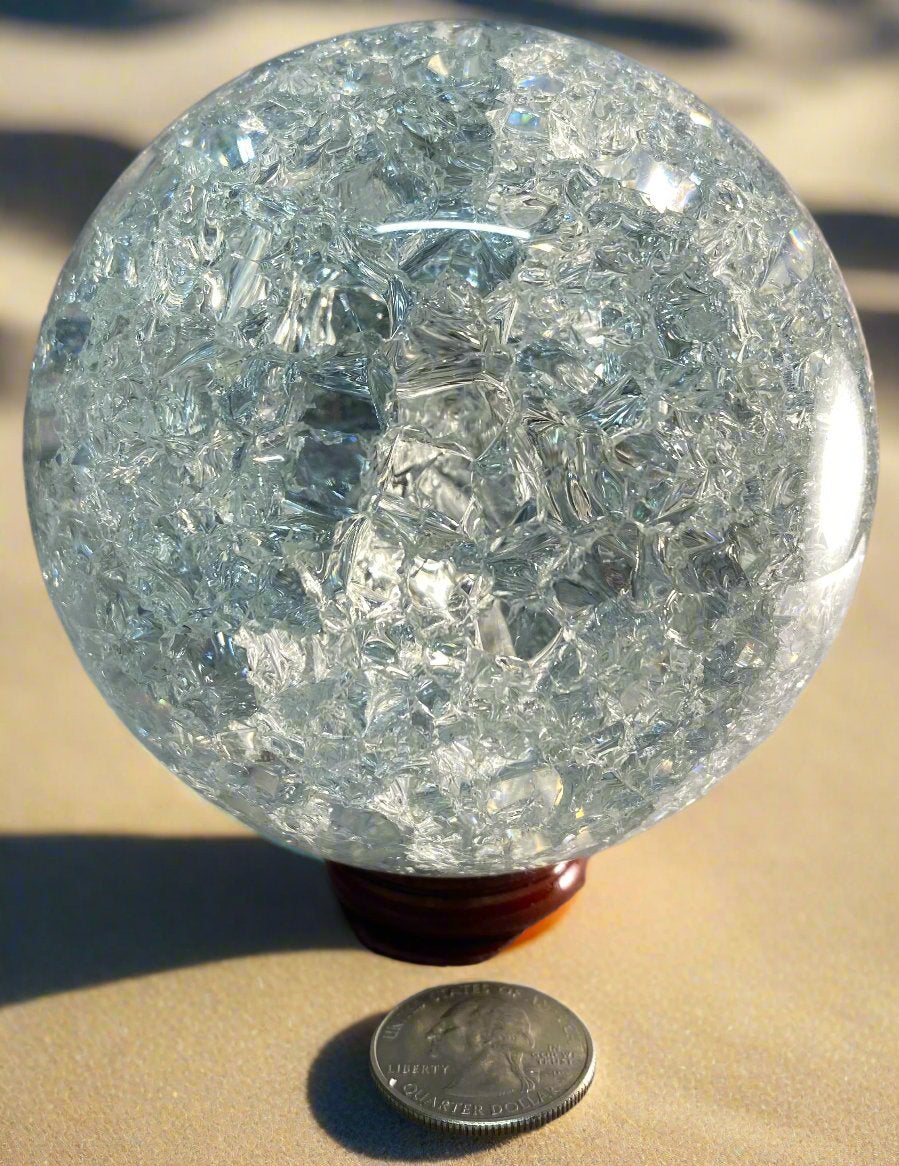 Crackle Quartz Spheres