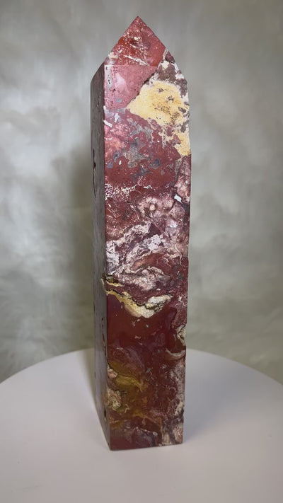 Indonesian Agate Tower with Druzy