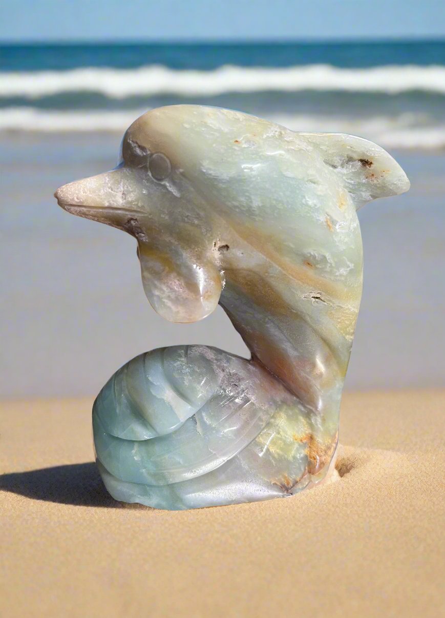 Caribbean Calcite Dolphin Limited Edition