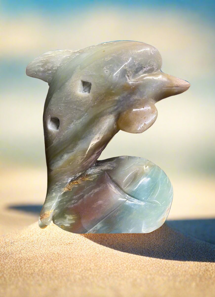 Caribbean Calcite Dolphin Limited Edition