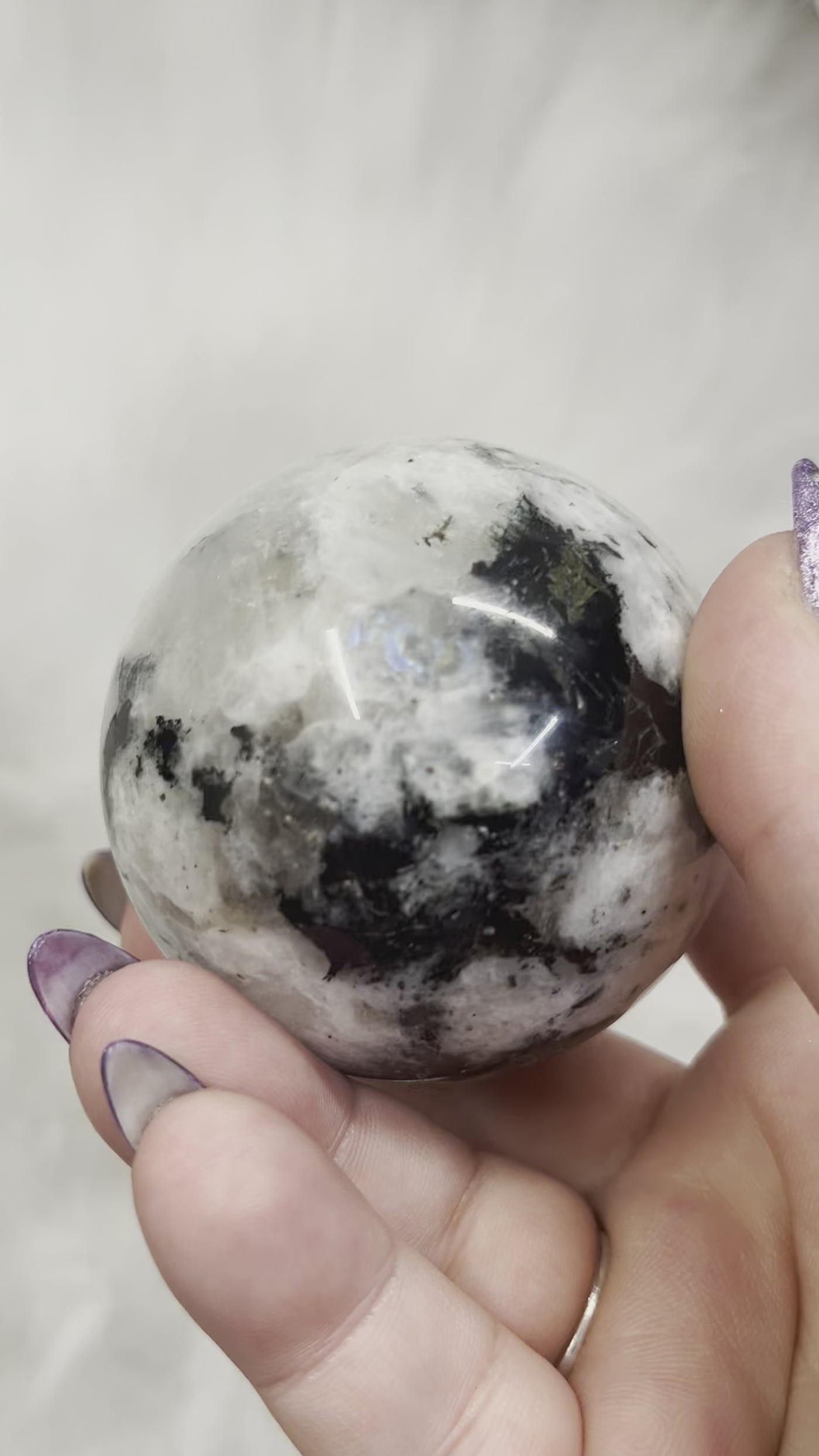 Rainbow Moonstone Sphere