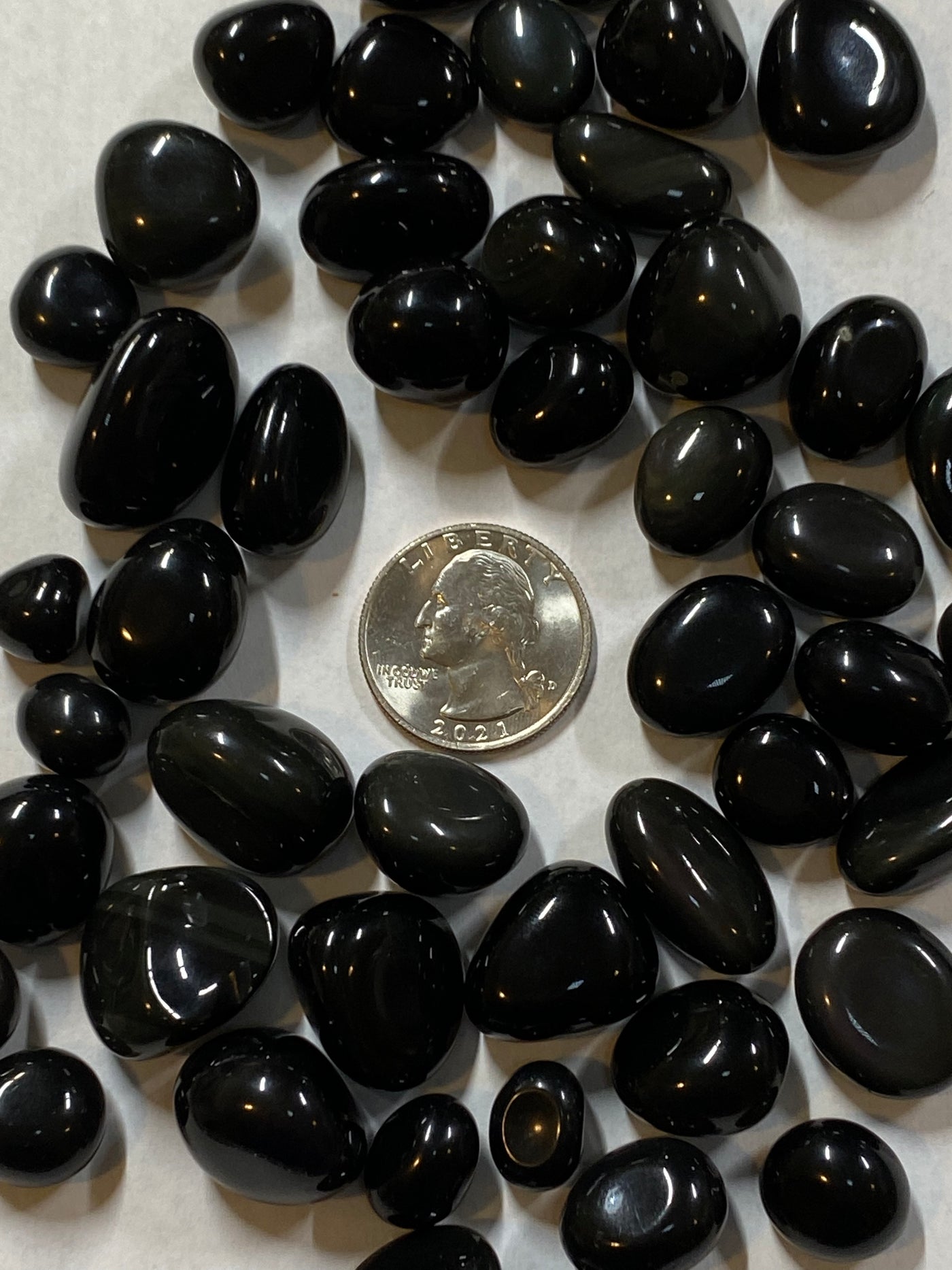 Black Tourmaline Tumbles