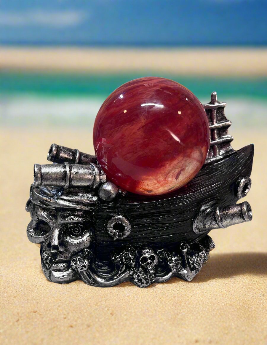 Pirate Boat Sphere Stand