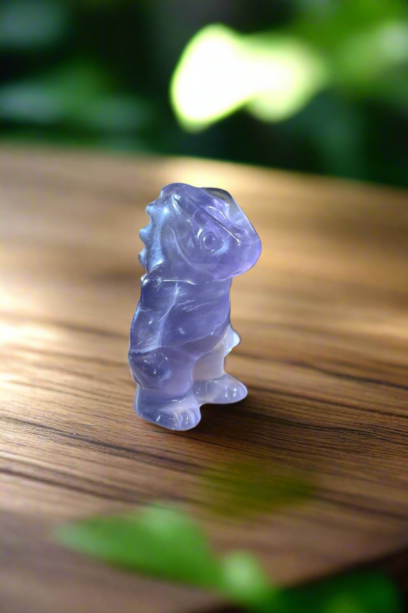 Purple Fluorite “Giant Lizard” Limited Edition Carving