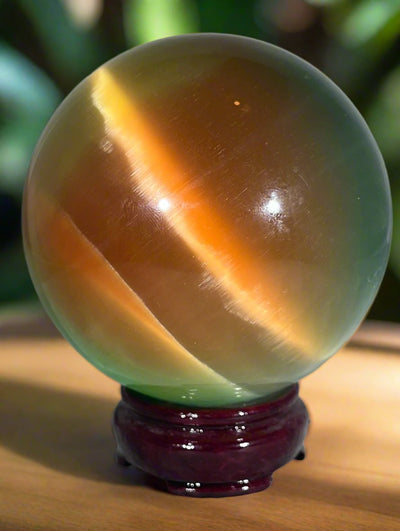 Rainbow Cat’s Eye Sphere