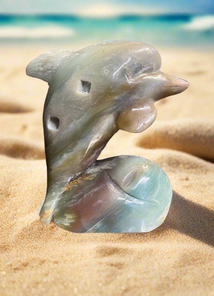 Caribbean Calcite Dolphin Limited Edition