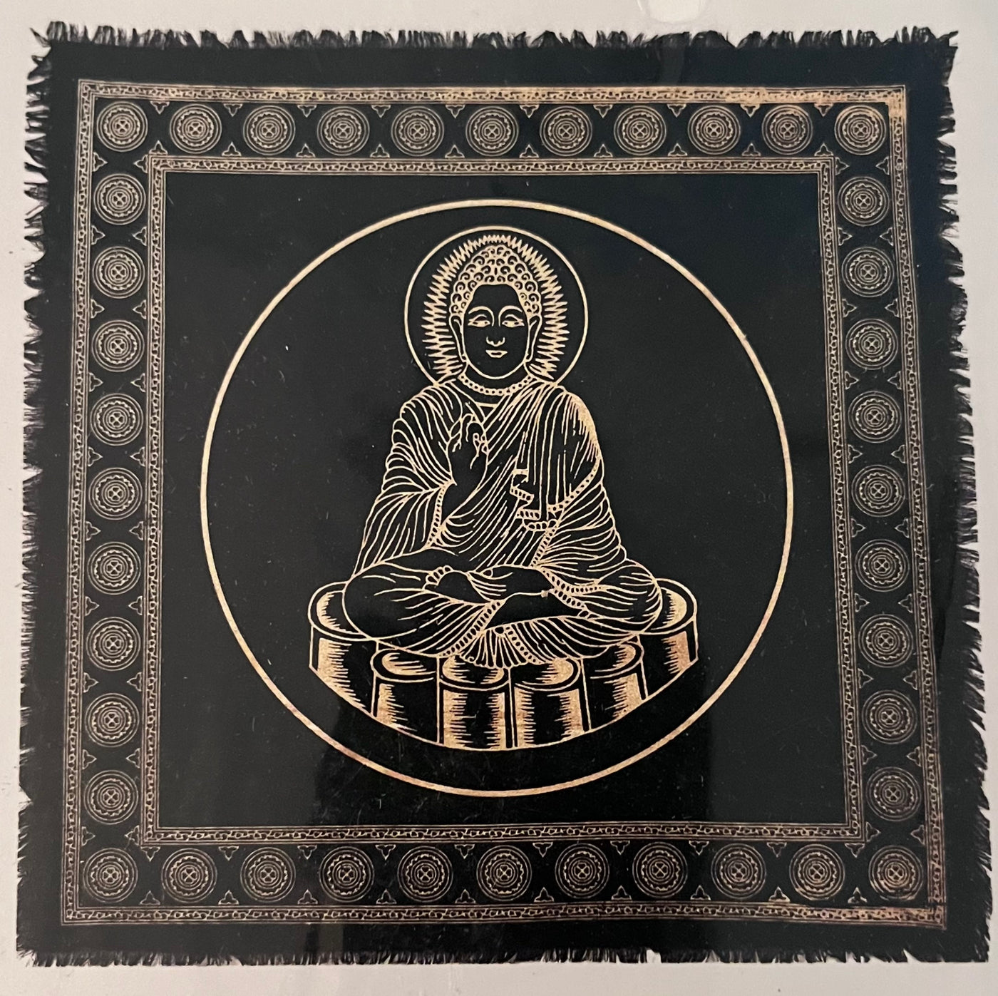 Buddha Tapestry Altar Cloth 24x24 Metaphysical Supply