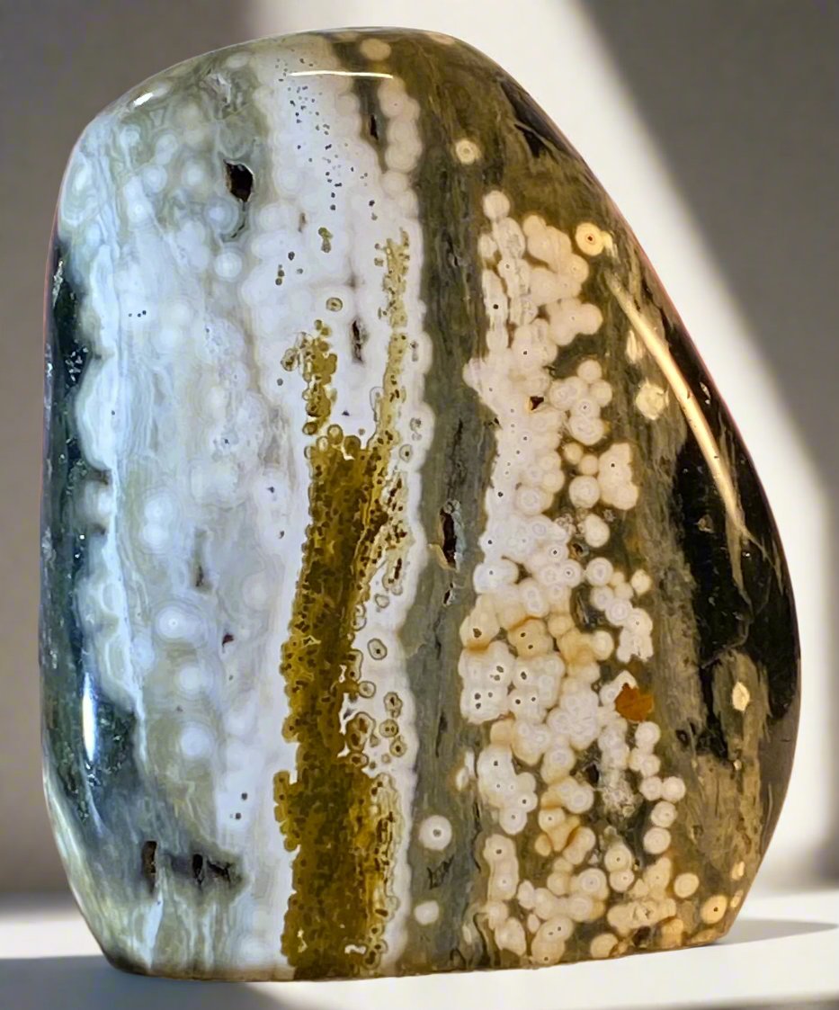 Orbicular Ocean Jasper Freeform