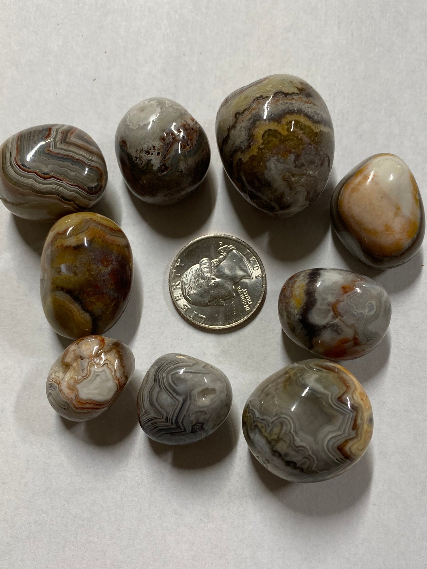 Crazy Lace Agate Tumbles