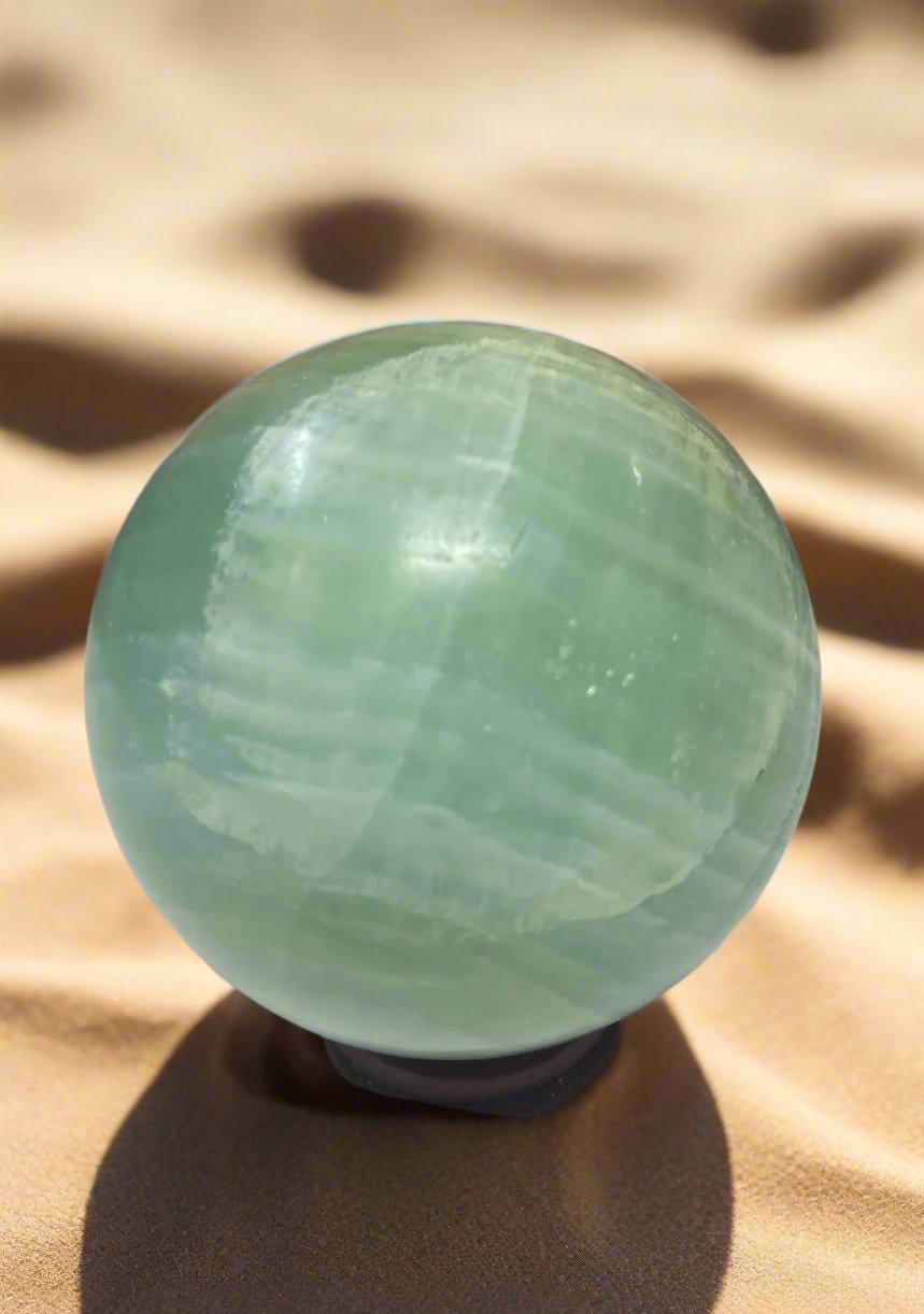 Pistachio Calcite Sphere