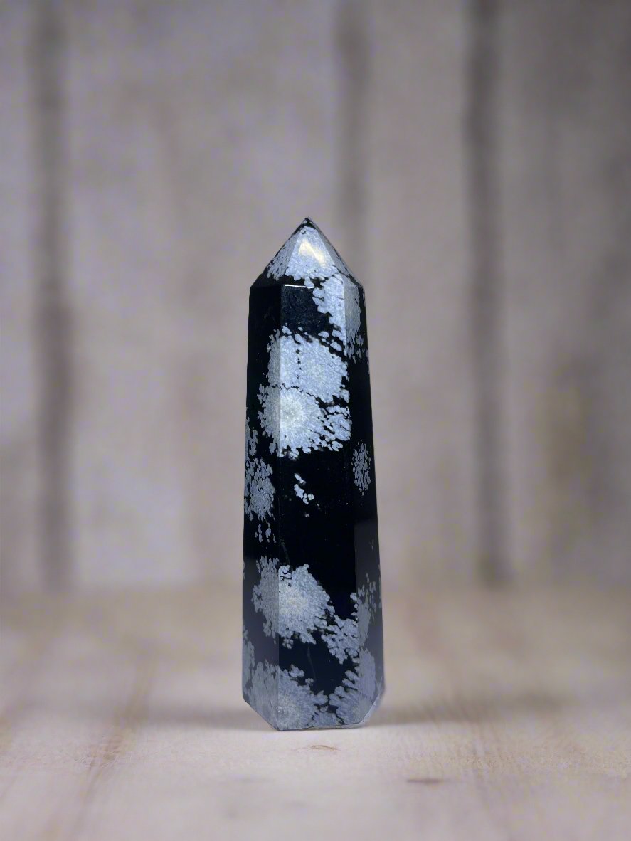 Snowflake Obsidian Points