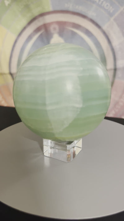 Pistachio Calcite Sphere