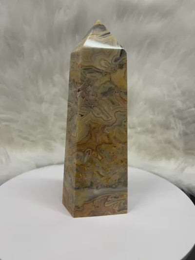 Crazy Lace Agate Tower